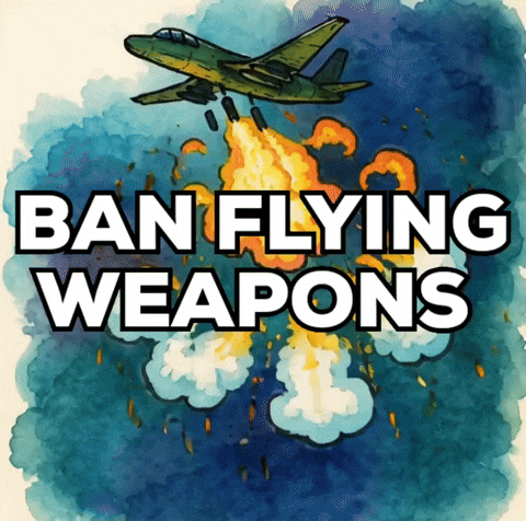 Ban Flying Weapons GIF by The LSD Hotel