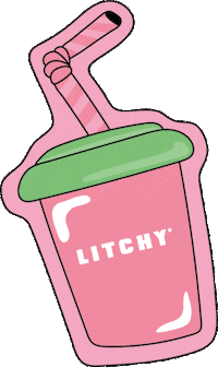 Litchyofficial milkshake litchy Sticker