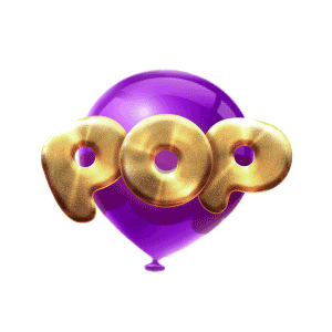 BigTimeGaming_official pop purple balloon casino Sticker