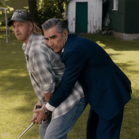 Schitts Creek Hug GIF by CBC