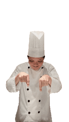 jusignatures giphyupload point chef pointdown Sticker