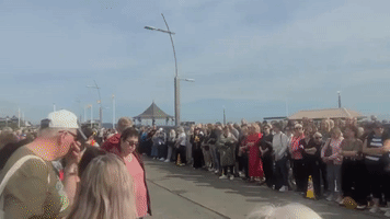 Crowds Gather on Seafront Ahead of Sinead O'Connor's Funeral