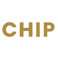 Gold Chip Sticker by Camp Kawaga
