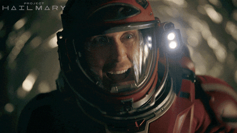 Scared Ryan Gosling GIF by Project Hail Mary