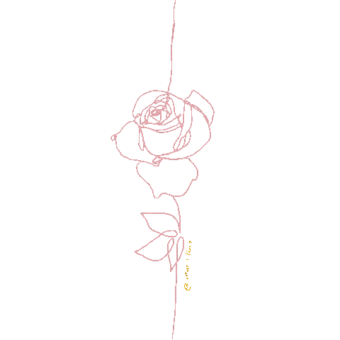 Corazon Flor Sticker