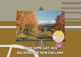 butters stotch trees GIF by South Park 