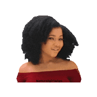 Happy Black Girl Sticker by Natural Girl Wigs