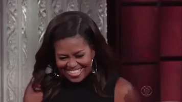 michelle obama laughing GIF by Obama