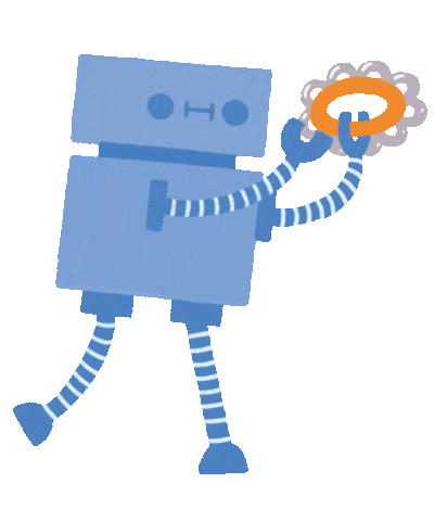 bomo_shortlegs giphyupload happy robot bomo短腿日常 Sticker