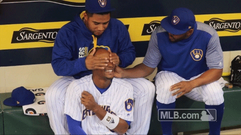 Milwaukee Brewers Massage GIF by MLB