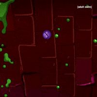 adultswim ball purple bounce ouch GIF