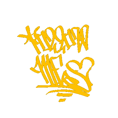 Follow Me Art Sticker