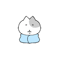gowoonday cat cold 고양이 runny nose Sticker
