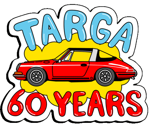 Happy Anniversary Vintage Sticker by Porsche Museum