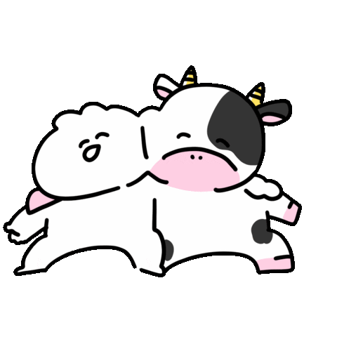 Cow Appreciation Day Sticker by おめがちゃん