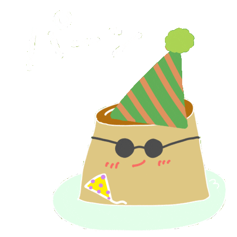 Birthday Pudding Sticker