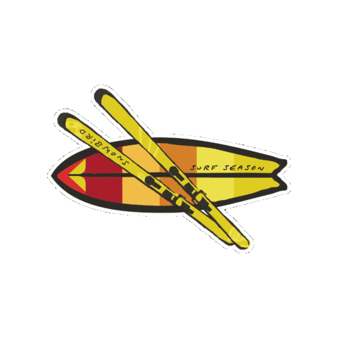 Skiing Snowboarding Sticker by Snowbird