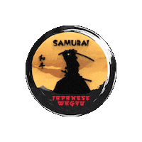 Samurai Sticker by Evo Meats Ltd