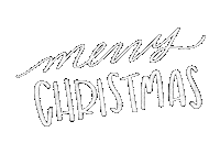 Merry Christmas Words Sticker