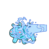 SparklesMagicalMarket water sparkles bath shower Sticker