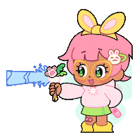 SparklesMagicalMarket pink water animal magic Sticker