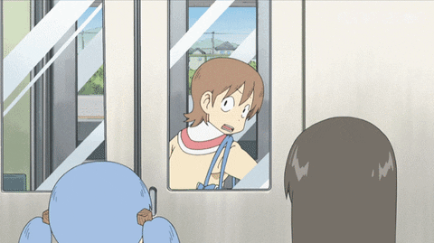 calliecaddie914 giphyupload anime nichijou funimation GIF