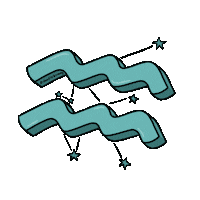 Zodiac Sign Stars Sticker by Doodle by Meg