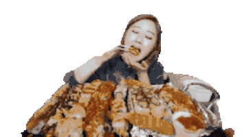 Happy Food Sticker by Alissandra