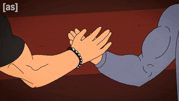 Handshake Wrestle GIF by Adult Swim