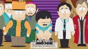 crowd randy marsh GIF by South Park 
