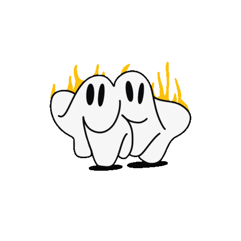 erappag giphyupload fire ghost graffiti Sticker