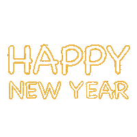Travelling Happy New Year Sticker by The Graphic Link