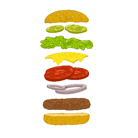 JasmineDesigns giphyupload burger burgers fast food Sticker