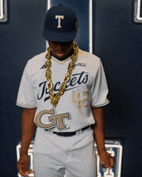Georgia Tech Baseball GIF by Georgia Tech Yellow Jackets
