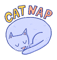 Cat Nap Sticker by Steph Stilwell