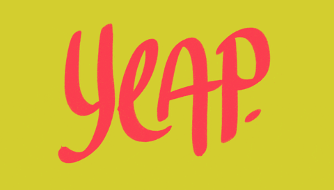 lettering yes GIF by Denyse
