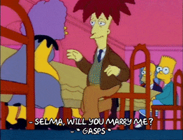 Proposing Season 3 GIF by The Simpsons