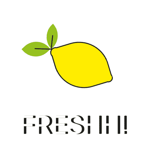 lemonprinters logo yellow fresh branding Sticker