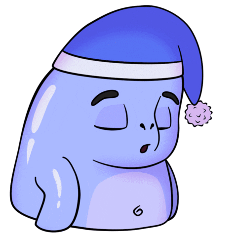 Tired Sleep Sticker by Demic