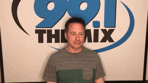 Cant Even Radio Station GIF by 99.1 The Mix