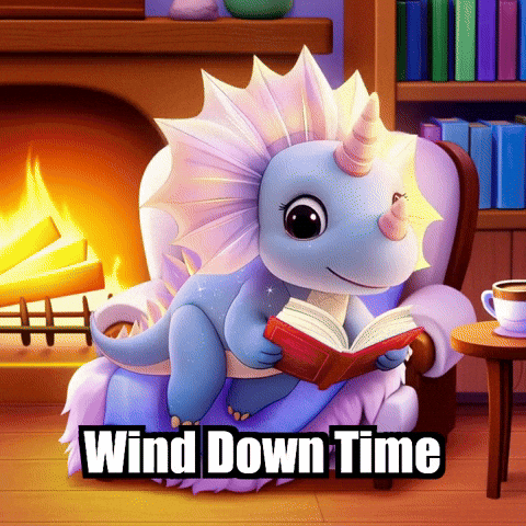 Reading Relaxation GIF by Divineasaur