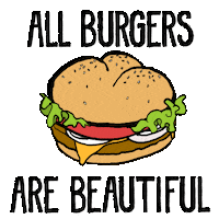 Chicken Burger Vegan Sticker by GIPHY Studios 2021