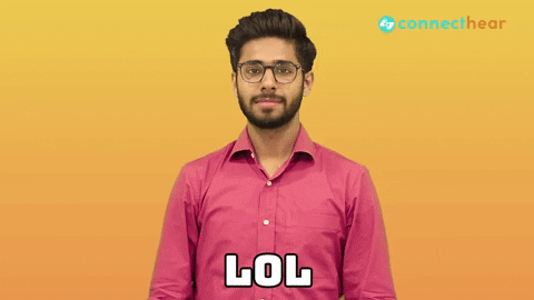 Sign Language Lol GIF by ConnectHearOfficial