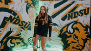 Volleyball Bison GIF by NDSU Athletics
