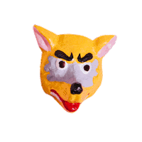 fox mask Sticker by sereniandshentel