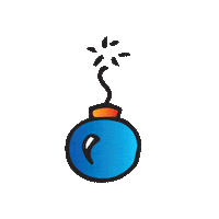 Fire Explode Sticker by Tyler Resty