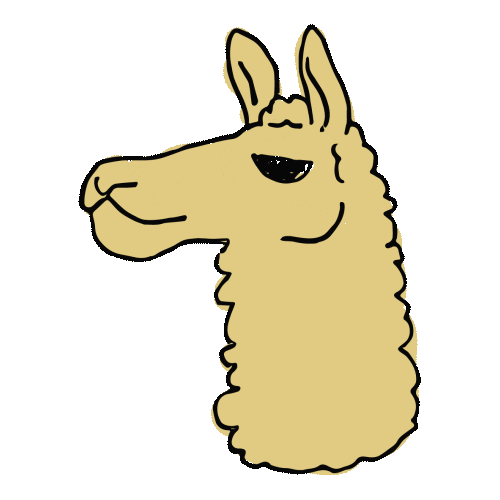 Peru Llama Face Sticker by MarcaPeru