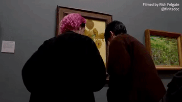 Activists Throw Soup Over Van Gogh's Sunflowers in London Gallery