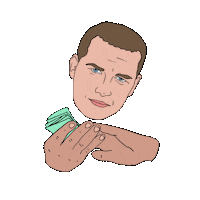 Rich Man Money Sticker