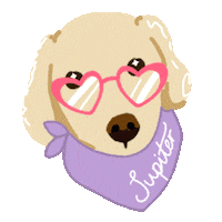 Happy Golden Retriever Sticker by KISS Products